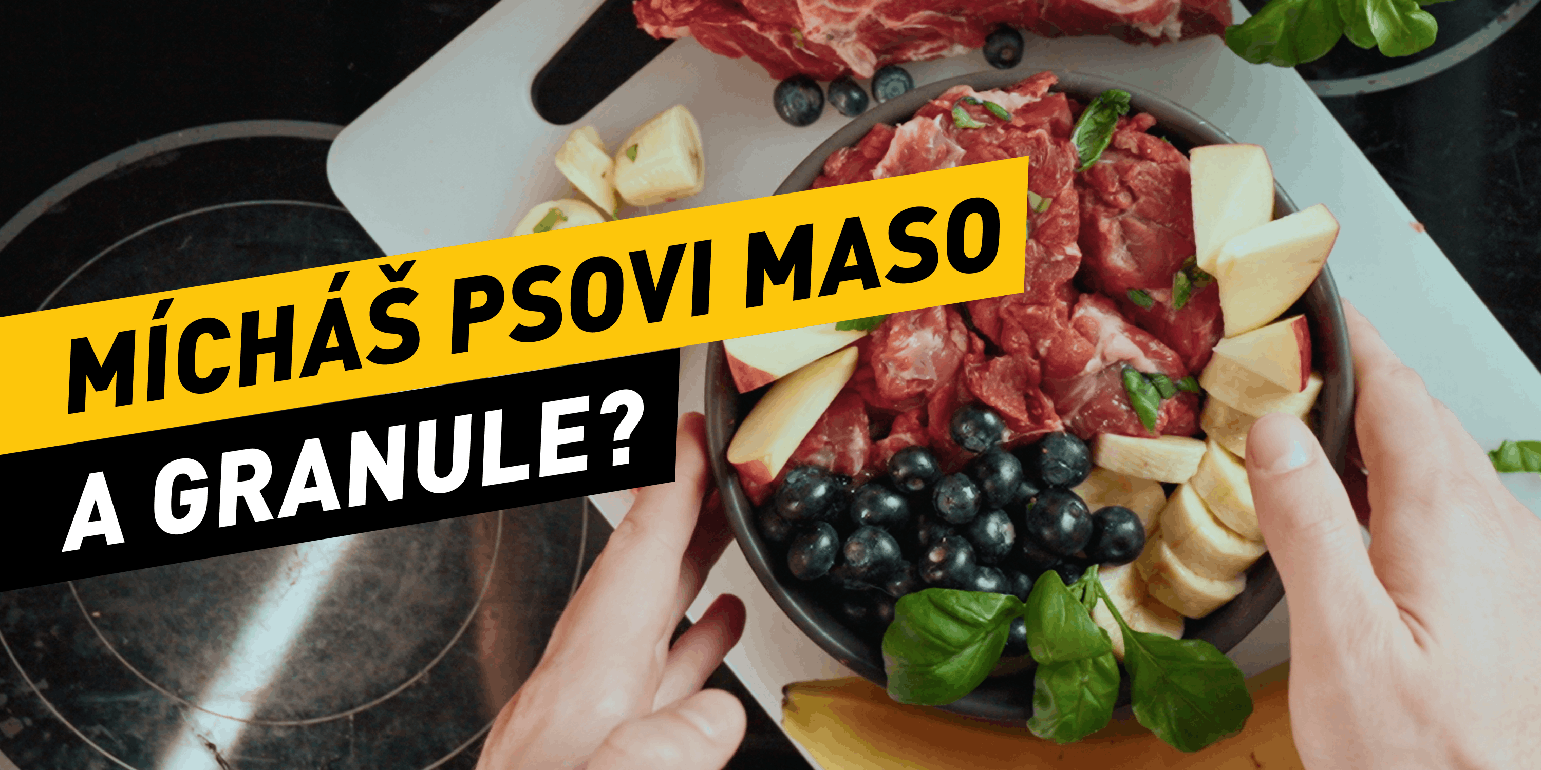 Mohu psovi míchat maso a granule?