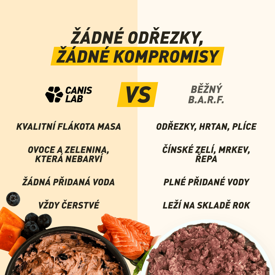 B.A.R.F. Komplet Poctivej Losos | Kompletne zostavené mrazené krmivo z čerstvého mäsa