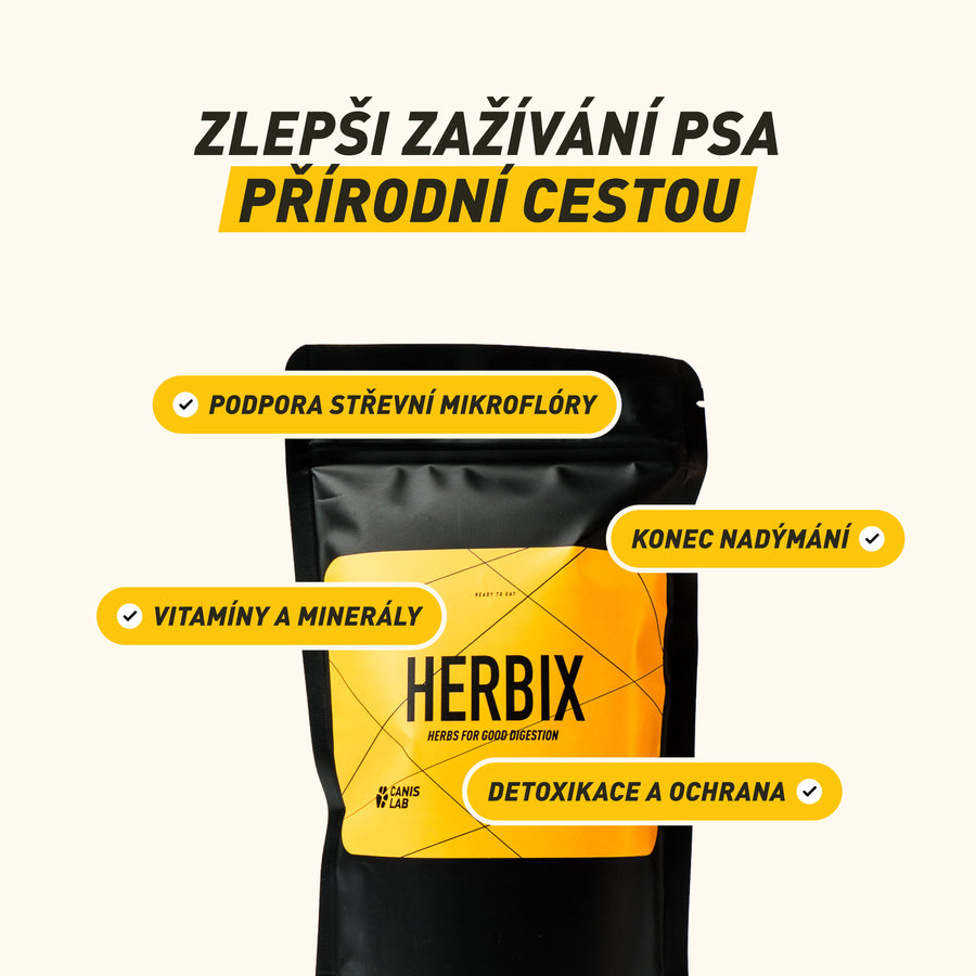 Herbix | Směs bylin pro lepší zažívání psa