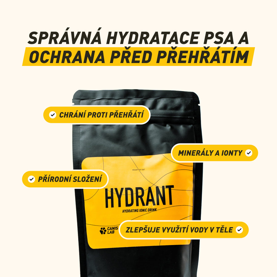 Hydrant | Pro optimální hydrataci, doplnění minerálů a ochranu psa před přehřátím v horku a na túrách
