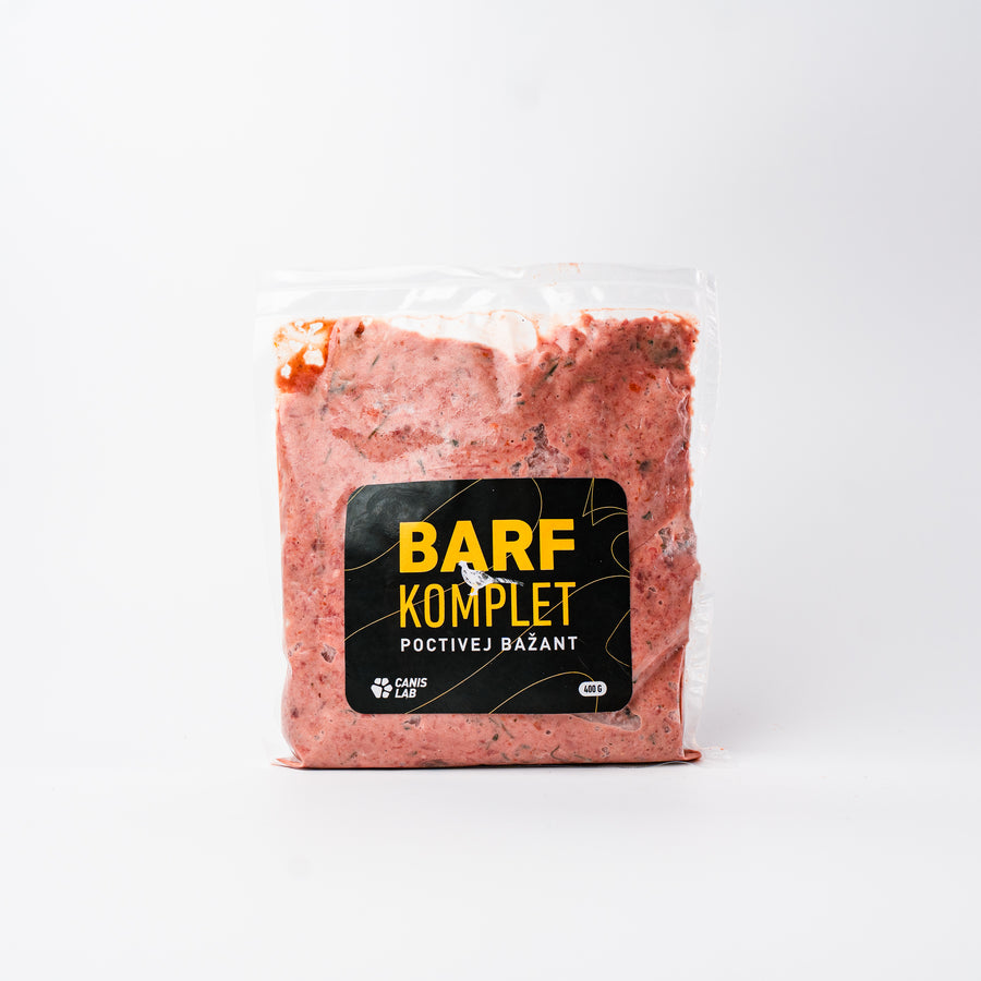 B.A.R.F. Komplet Poctivej Bažant | Kompletne zostavené mrazené krmivo z čerstvého mäsa