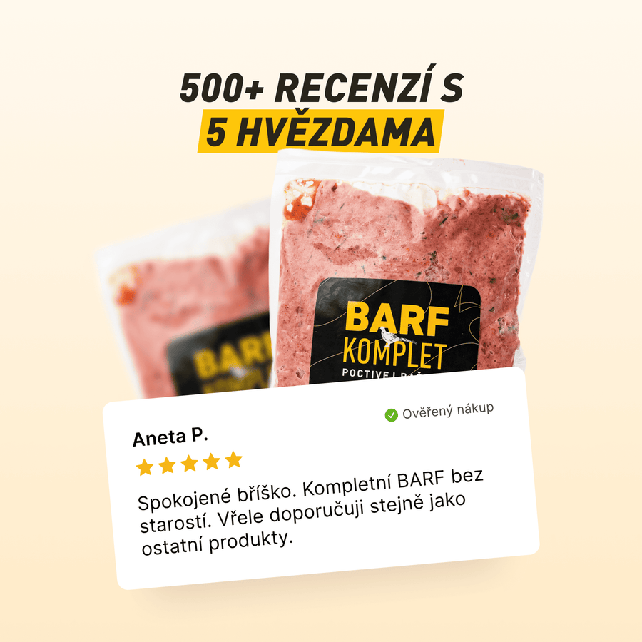 B.A.R.F. Komplet Poctivej Bažant | Kompletne zostavené mrazené krmivo z čerstvého mäsa