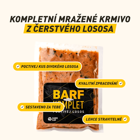 B.A.R.F. Komplet Poctivej Losos | Kompletne zostavené mrazené krmivo z čerstvého mäsa