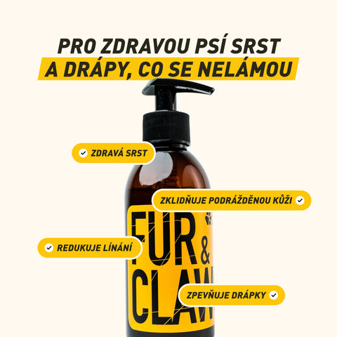 Fur & Claws | Olej pro zdravou srst psa | 250 ml