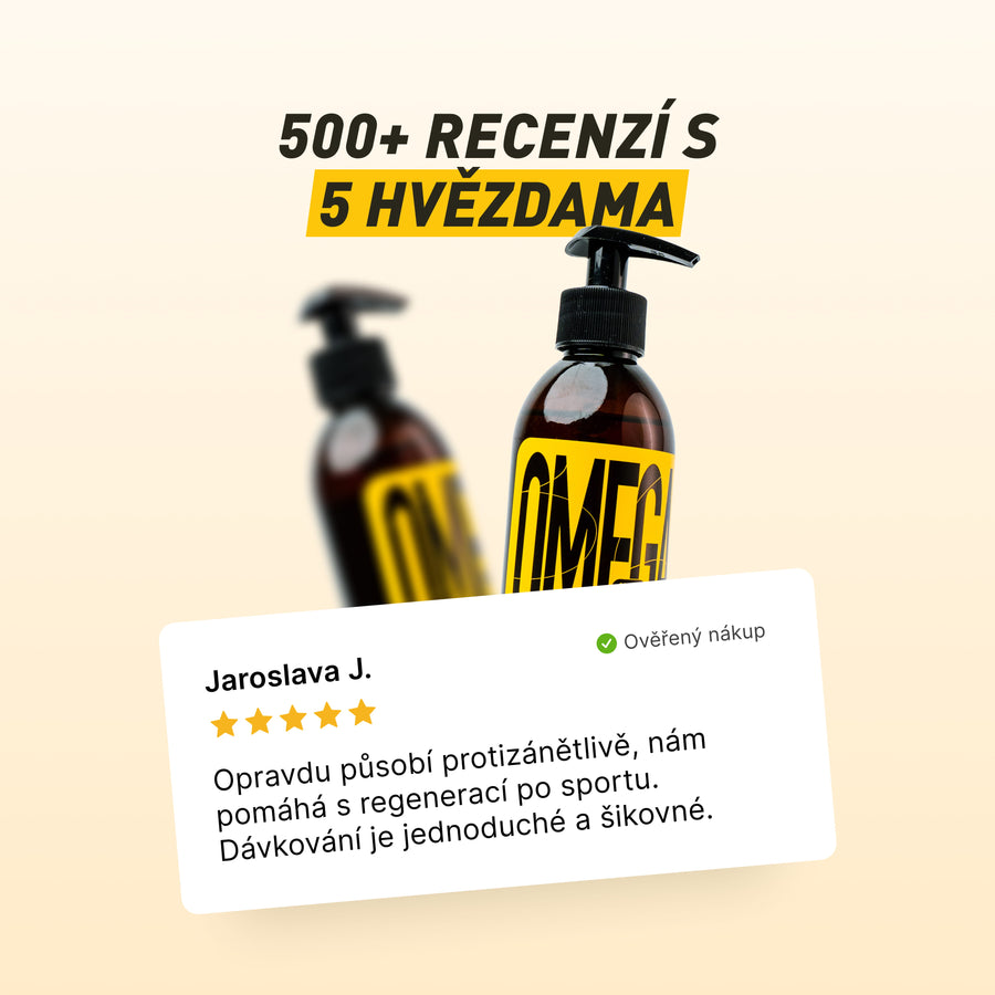 Omega 3 | 100% rybí olej pro zdravé klouby bez zánětů, podporu srdce a rychlou regeneraci